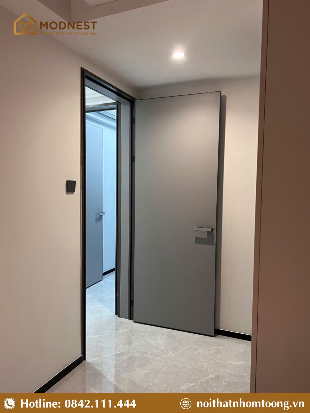 Cửa nhôm tấm tổ ong rất khó bị ăn mòn