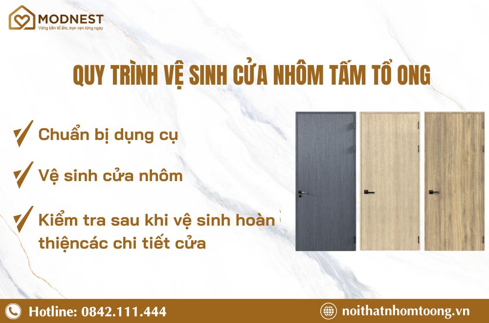 Hướng dẫn bảo dưỡng cửa nhôm tấm tổ ong hiệu quả