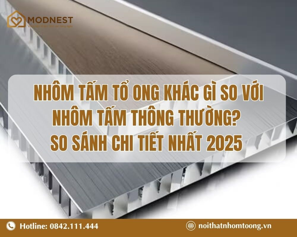 Nhôm tấm tổ ong khác gì so với nhôm tấm thông thường