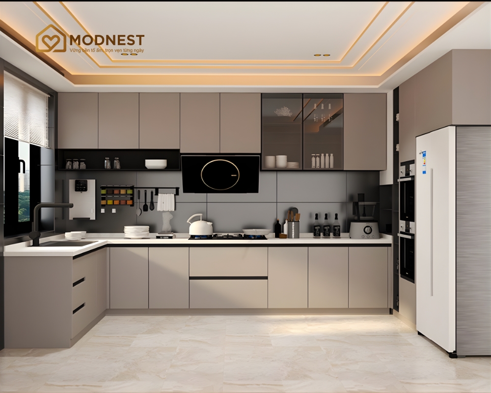 Tủ bếp nhôm tổ ong TBNTO – 29
